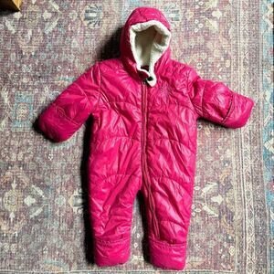 Ugg Baby 6-12 months Cozy Pink Kids One Piece Snowsuit